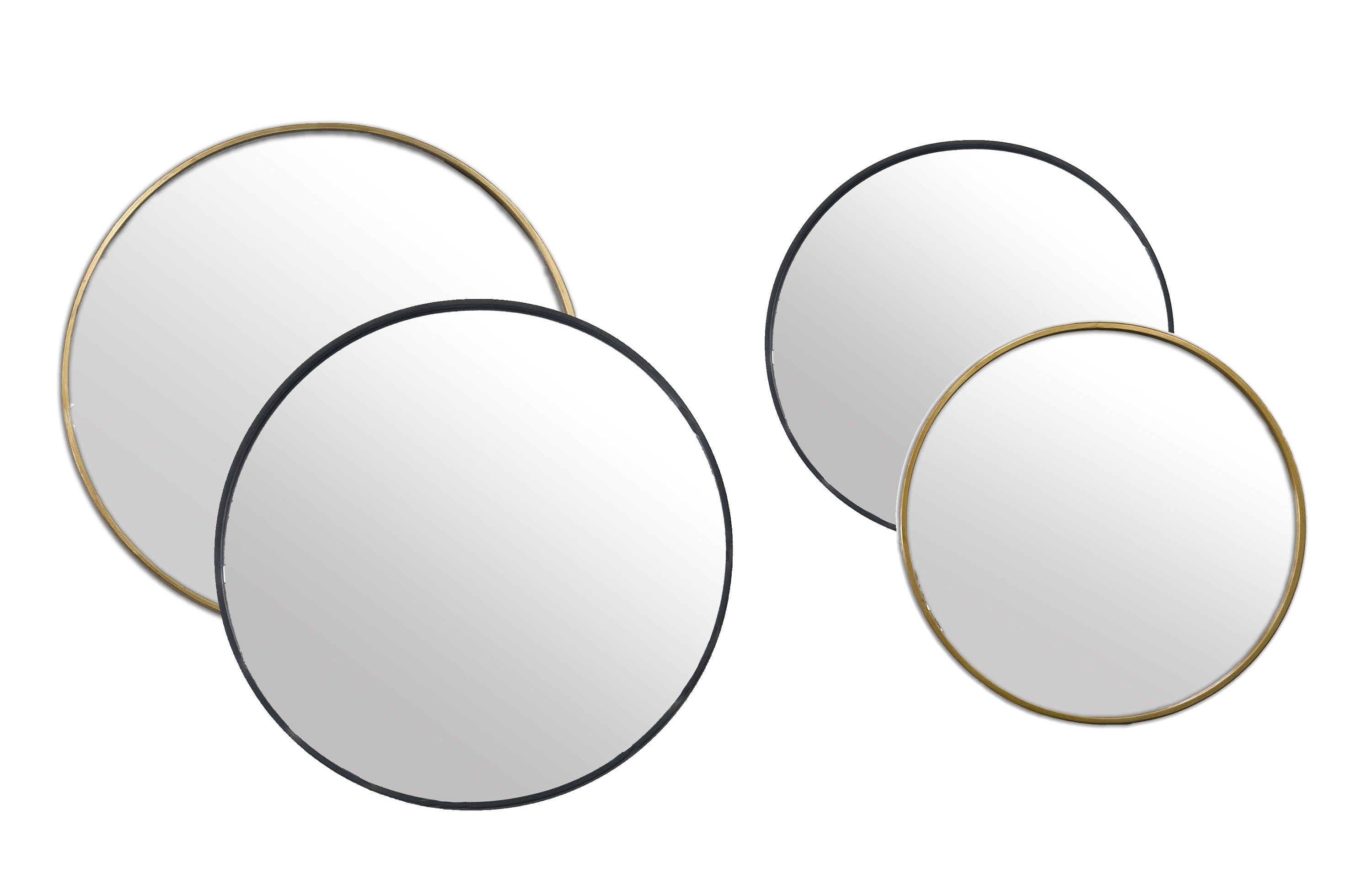 Metal Round Mirrors Range - 3 Sizes Available (Suitable for Bathrooms