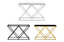 Marble Console Tables — Beverly console in polished silver and gold