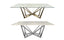 Marble Dining Tables — Lenox round dining table in gold and silver