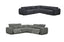 Boucle Range — Cleo boucle electric modular lounge in light grey