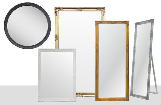 French Provincial Ornate Mirrors Range - 5 Sizes Available