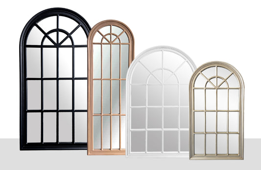 Hamptons Arch Window Style Mirrors Range - 4 Sizes Available