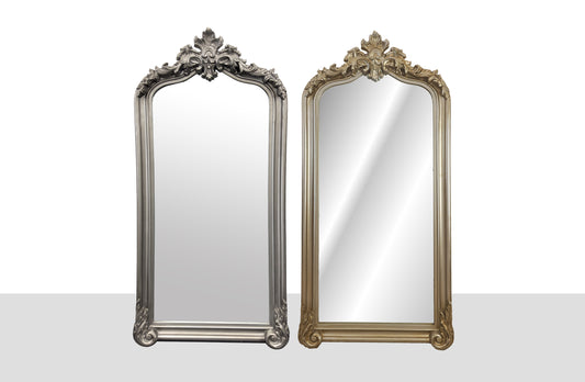Arch Style LUX French Provincial Ornate Mirrors - 2 Colours Available