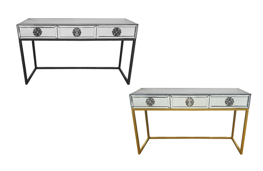 Athens Mirrored Console Table - 2 colours available