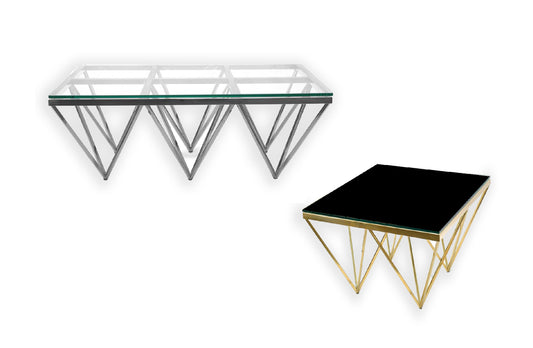 Pyramid  Side Table Collection - 2 Colours Available