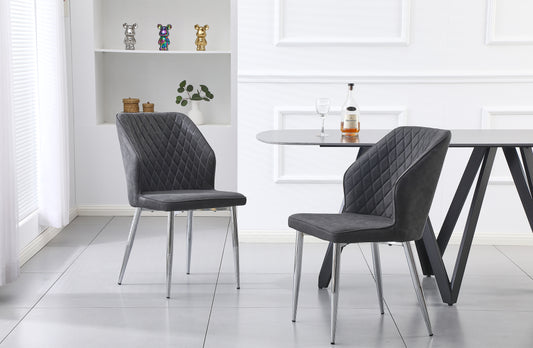 Cross Pattern Dining Chair - 2 colours available