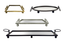 Eliza Iron Mirror Tray with Handles - Black/Gold/Silver - 4 Sizes Available