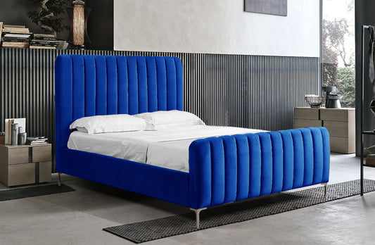 Hilton Velvet Deep Blue Bed
