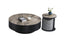Dolce Marble Round Storage Coffee and Side Table Set