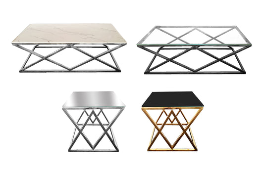 Beverly Coffee Table & Side Table Collection - 3 Colours Available