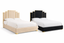 Aura Velvet Bed with Gold Frame - 2 Colours Available