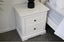 Hamptons White Bedside Table