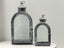 Decorative Rustic Arch Lanterns in a modern setting – set of 2 with arched tops and glass panels for stylish indoor ambiance