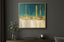 Teal Luxury Framed Wall Art - Small