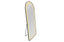 Tall black arch mirror with bright LED halo providing clear illumination for everyday styling