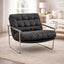 Archer Tufted Vegan Leather Arm Chair