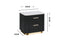Ariana Fluted 2 Draw Bedside Table