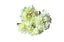 Artificial White Bloomed Peony Bunch – 45cm classic and lifelike peonies for timeless décor