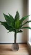 Artificial Yakka plant in decorative pot styled indoors for a natural, vibrant look.
