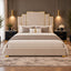 Aura Velvet Bed with Gold Frame - 2 Colours Available