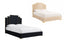 Aura Velvet Bed with Gold Frame - 2 Colours Available