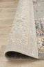 Folded edge view of Babylon Grey Rug showing durable stitching and quality construction.