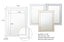 Beaded mirror small size option in white, gold and silver frames with close-up detail.
