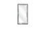 Black medium mirror tray with beaded frame – modern luxe.