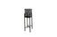 Single matte black Beehive Planter with black legs, empty, on a white background.
