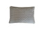 Brown cushion 40x60 cm with woven jacquard design and soft velvet