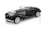 Black Mercedes 500K vintage diecast car with premium classic styling