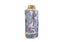 Large Blossom Marble Ceramic Canister – 13x31cm in pastel pink and blue marble pattern with gold lid, ideal for decorative storage