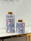 Blossom Marble Ceramic Canister - 2 Sizes Available