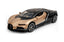 Brown Bugatti Tourbillon diecast car with black roof and premium styling.