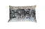 Black and gold cushion 40x60 cm with woven jacquard pattern finish