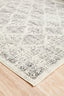 Corner view of Century 999 Grey Rug showing soft pile and border