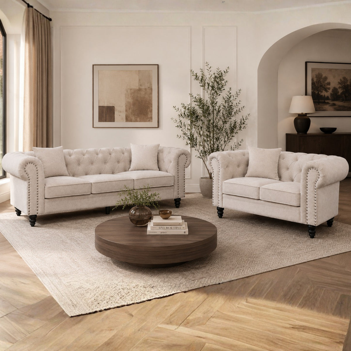 Chesterfield Tufted Lounge Suite