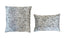 Silver cushions in square and rectangular shapes 