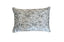 Silver cushion 40x60 cm with woven jacquard pattern and soft finish
