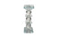 Tall crystal candle pillar with diamond-cut detailing, perfect for an elegant decorative statement.