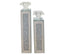 Luxurious crystal candle holders with gem-like tops for taper candles.