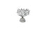 Small Black Crystal Tree Table Décor with a clear rounded base and abstract black coral-like branches for elegant display