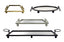 Eliza Iron Mirror Tray with Handles - Black/Gold/Silver - 4 Sizes Available