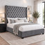Ella King/Queen Size Winged Bed 180cm Tall - 2 Colours Available