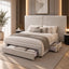 Elliot Velvet Storage Draw Bed