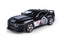 Black Ford Mustang GT500 diecast model with grey accents and sporty look.