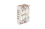 Medium decorative faux book box with floral pattern and hidden storage for home decor styling.
