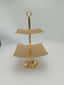 Gold Cake Stand - 2 Tier