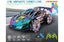 GroundX sport stunt car performing spins with LED wheels and remote controller.