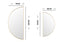 Half Moon Metal Mirror - Black / Gold - 2 Sizes Available